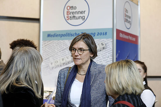 Christiane Benner, 2.Vorsitzende der IG Metall, auf der medienpolitischen Tagung 2018.