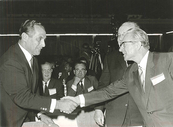 Otto Brenner und Eugen Loderer 1970 // Privatarchiv Heike Pinkall