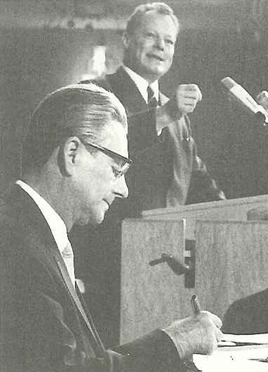 Otto Brenner und Willy Brandt, 1967