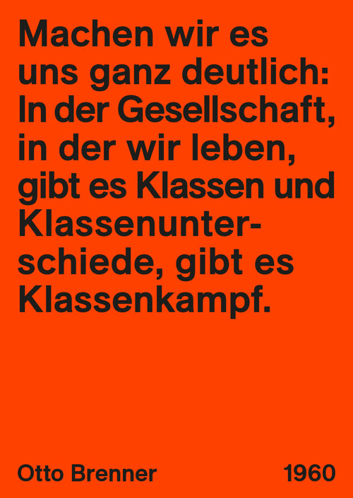 Zitat von Otto Brenner zu Klassenunterschieden
