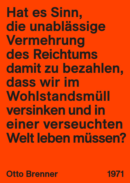 Zitat von Otto Brenner zu Reichtum