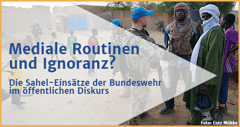 Grafik zum OBS-Arbeitspapier 54 zur medialen Berichterstattung über den Bundeswehreinsatz in der Sahel-Zone