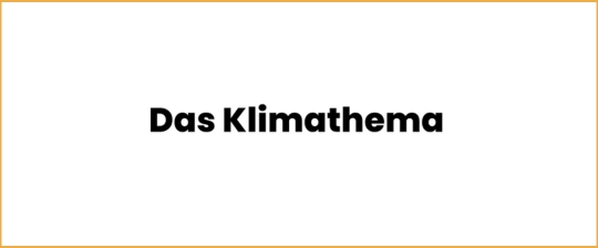 Das Klimathema