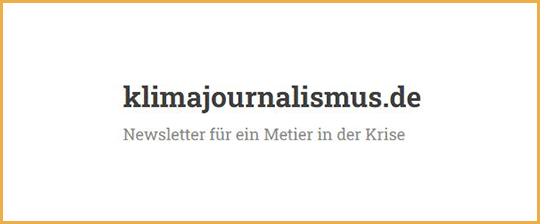 Klimajournalismus Newseltter