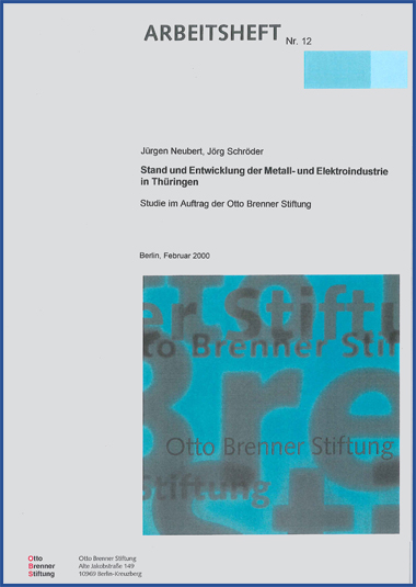 Stand der Entwicklung der Metall- und Elektroindustrie in Thüringen Stand der Entwicklung der Metall- und Elektroindustrie in Thüringen