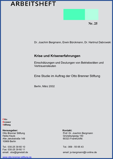 Krise und Krisenerfahrungen Krise und Krisenerfahrungen