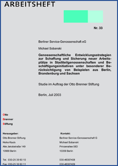 Genossenschaftliche Entwicklungsstrategien Genossenschaftliche Entwicklungsstrategien