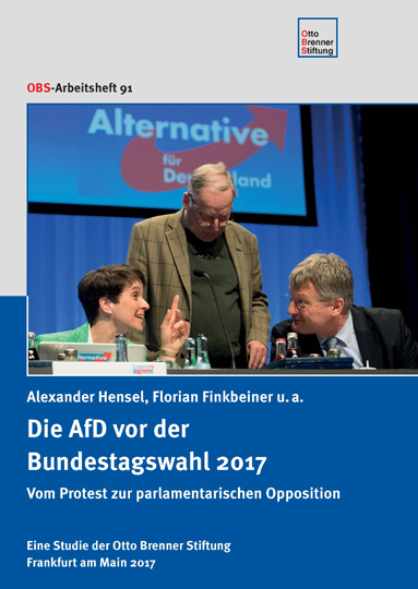 Die AfD vor der Bundestagswahl 2017 Die AfD vor der Bundestagswahl 2017