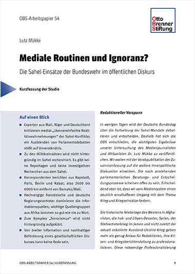 Kurzfassung: Mediale Routinen und Ignoranz? Kurzfassung: Mediale Routinen und Ignoranz?