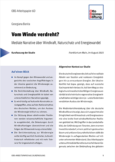 Kurzfassung: Vom Winde verdreht? Kurzfassung: Vom Winde verdreht?