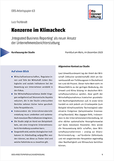 Kurzfassung: Konzerne im Klimacheck Kurzfassung: Konzerne im Klimacheck