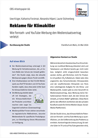 Kurzfassung: Reklame für Klimakiller Kurzfassung: Reklame für Klimakiller
