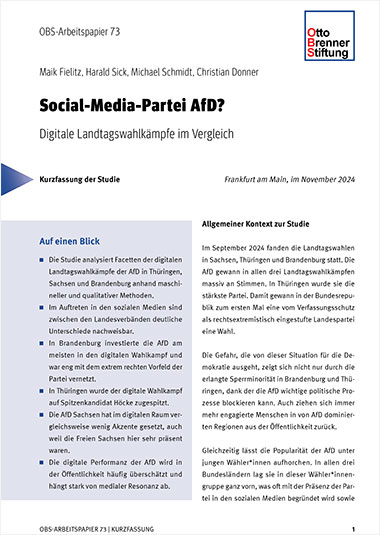 Kurzfassung: Social-Media-Partei AfD? Kurzfassung: Social-Media-Partei AfD?