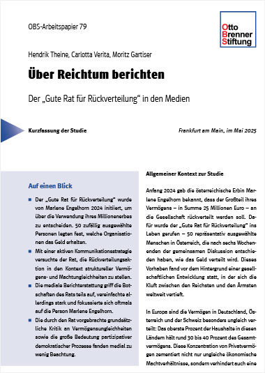 Der „Gute Rat für Rückverteilung“ in den Medien