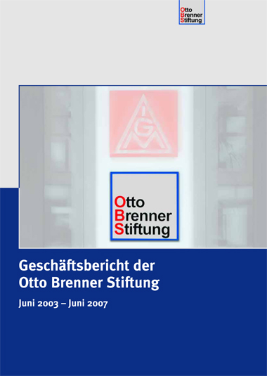 OBS-Geschäftsbericht 2003-2007 OBS-Geschäftsbericht 2003-2007